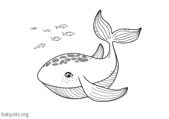 Kawaii sea animals coloring pages