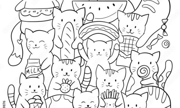 Europe cats animals coloring pages