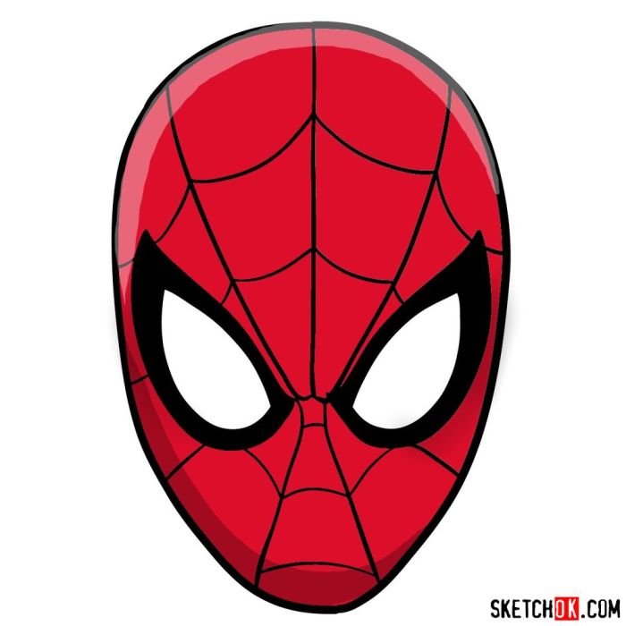 Spider man easy drawing