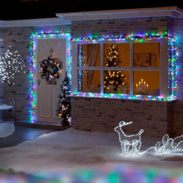 Window decor christmas lights