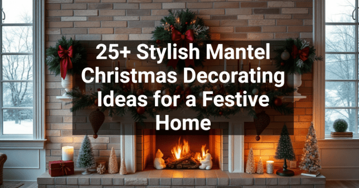 Fireplace christmas decor ideas