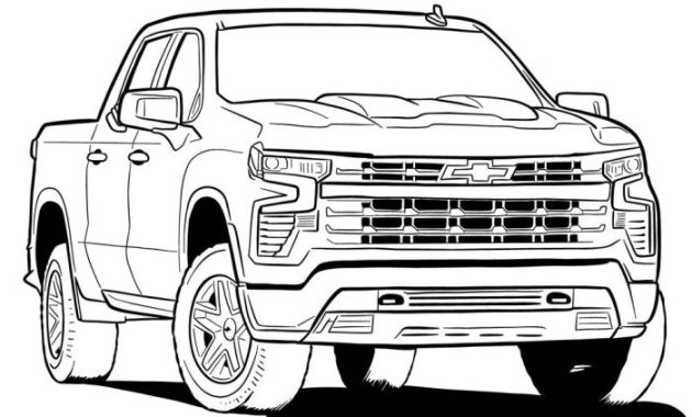 Chevy truck easy drawing