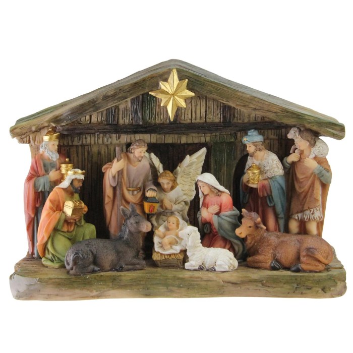 Christmas decor nativity scene