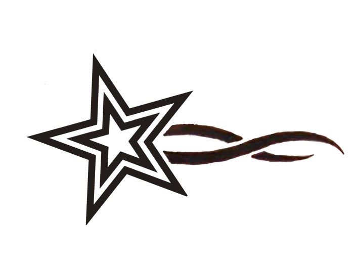 Easy tattoo drawing stars