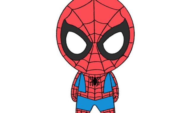 Spider man easy drawing