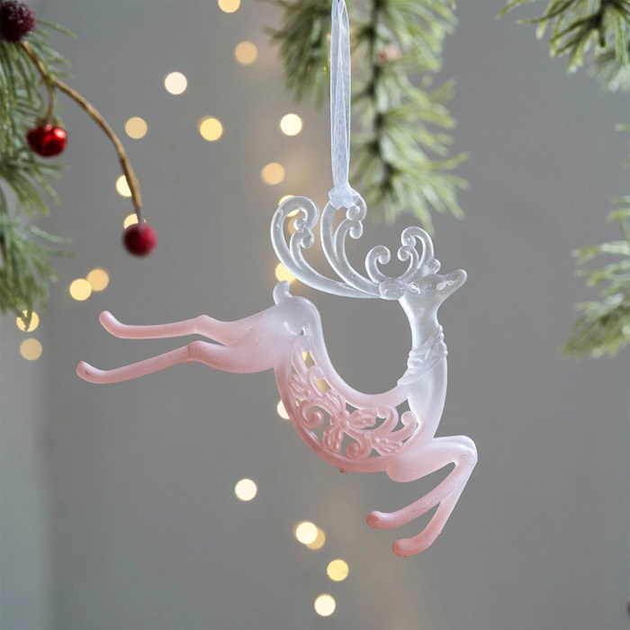 Pink decor for christmas tree