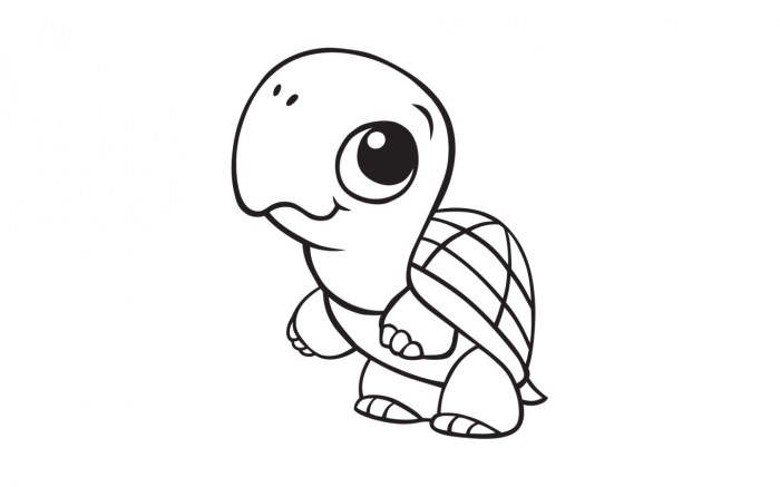 Animal coloring page cute design