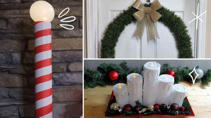 Pool noodle christmas decor