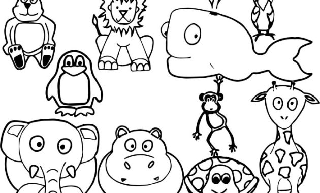 Coloring page animals printable