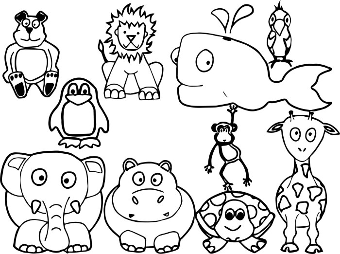 Coloring page animals printable