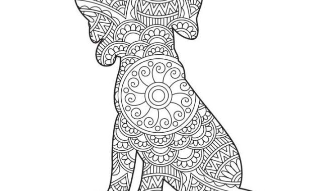 Animal mandala coloring pages