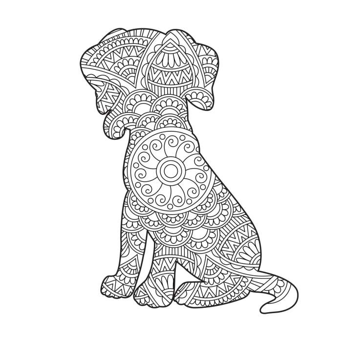 Animal mandala coloring pages