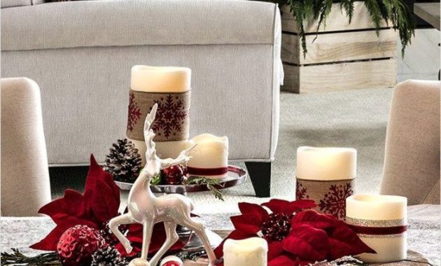 Coffee table christmas decor ideas