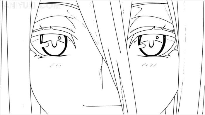 Anime eyes coloring pages