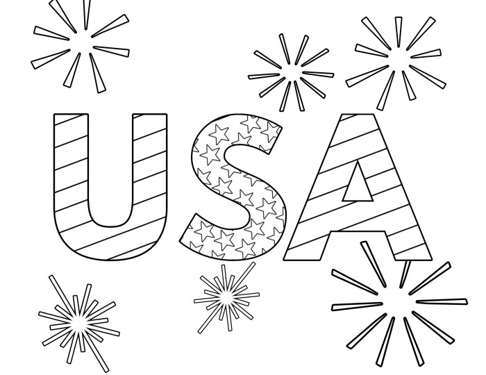 American flag coloring pages of animals