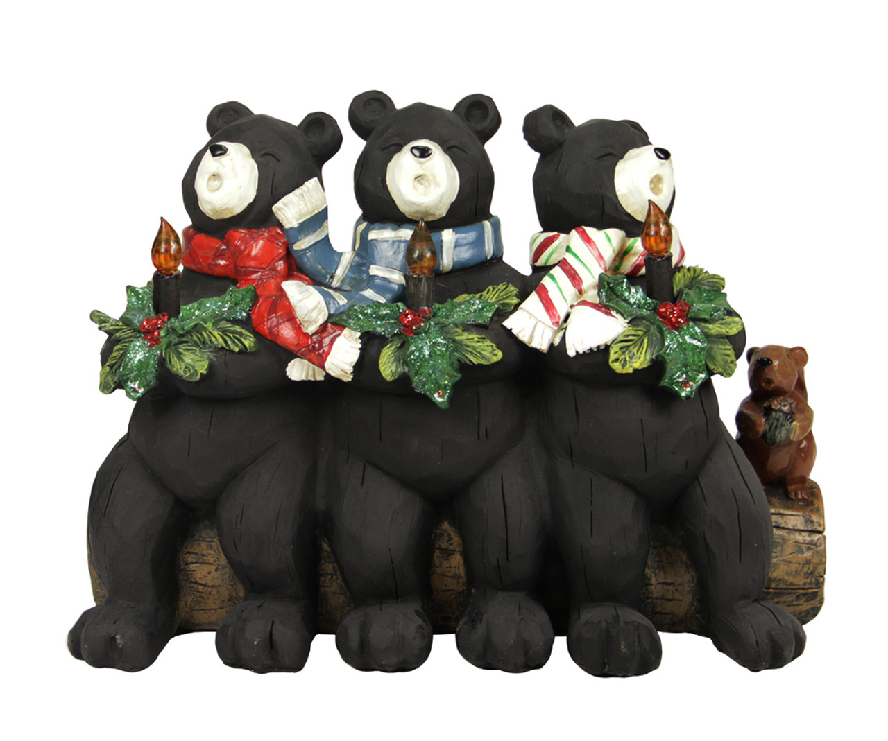 Black bear christmas decor