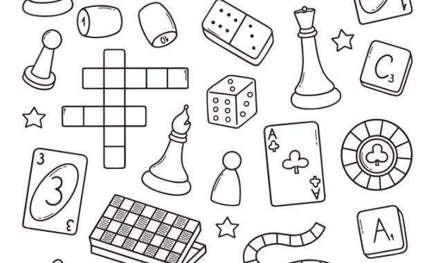 Easy drawing of board games