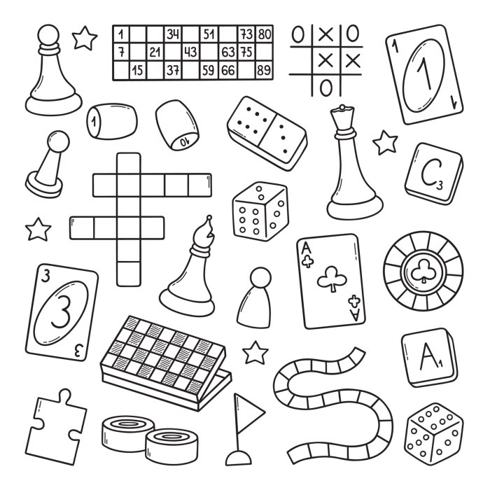 Easy drawing of board games