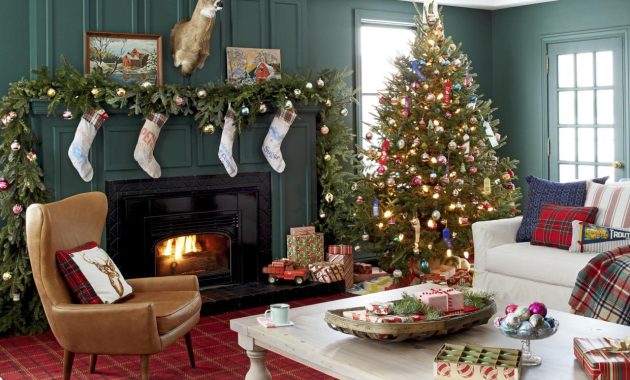 Christmas decor living room