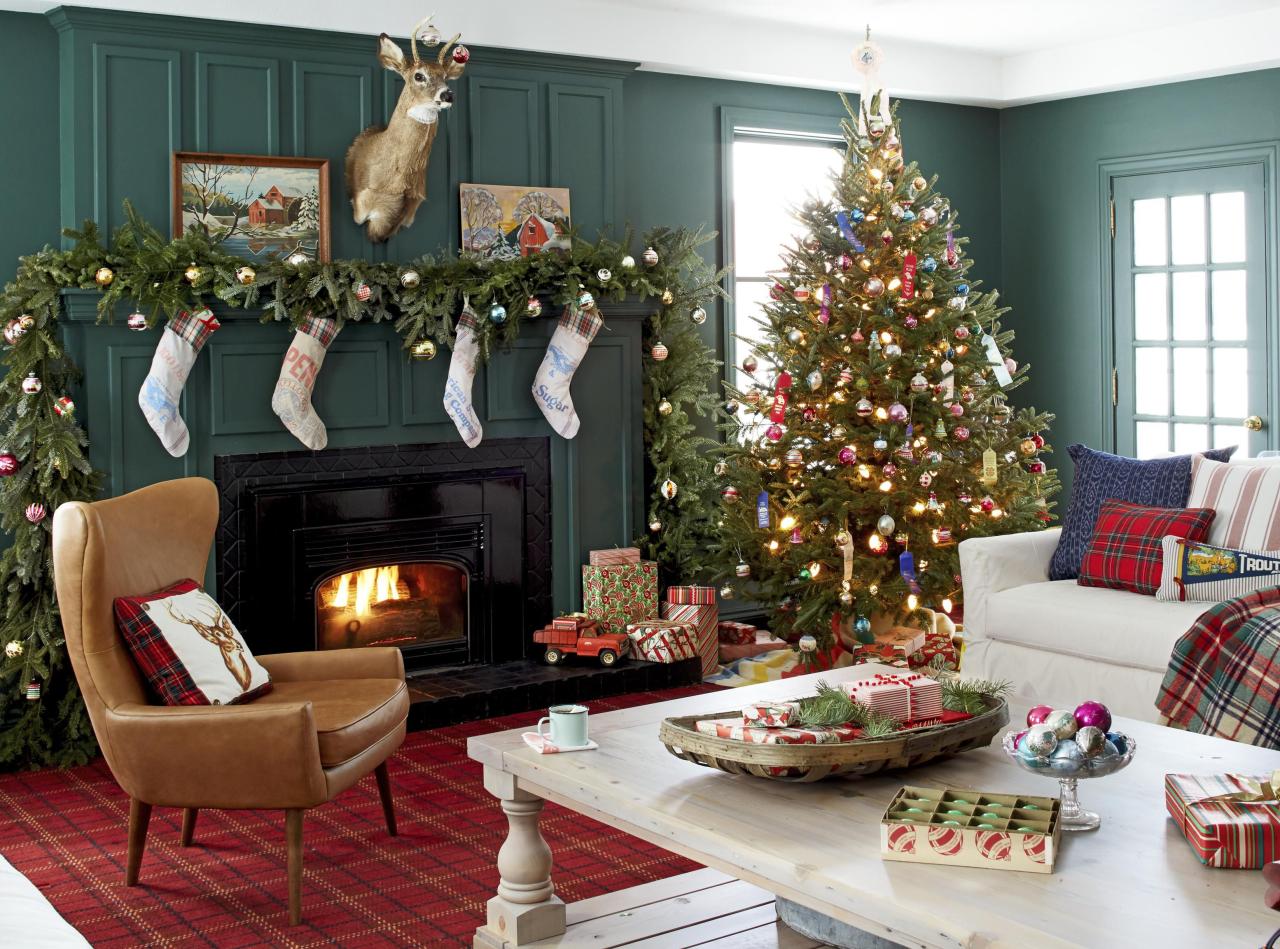 Christmas decor living room