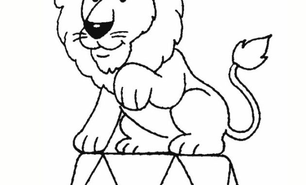 Free coloring page circus animals