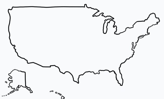 Easy drawing of the usa