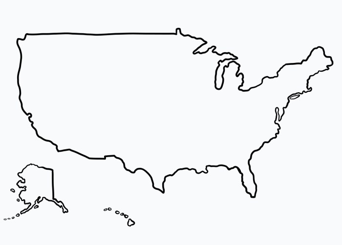 Easy drawing of the usa