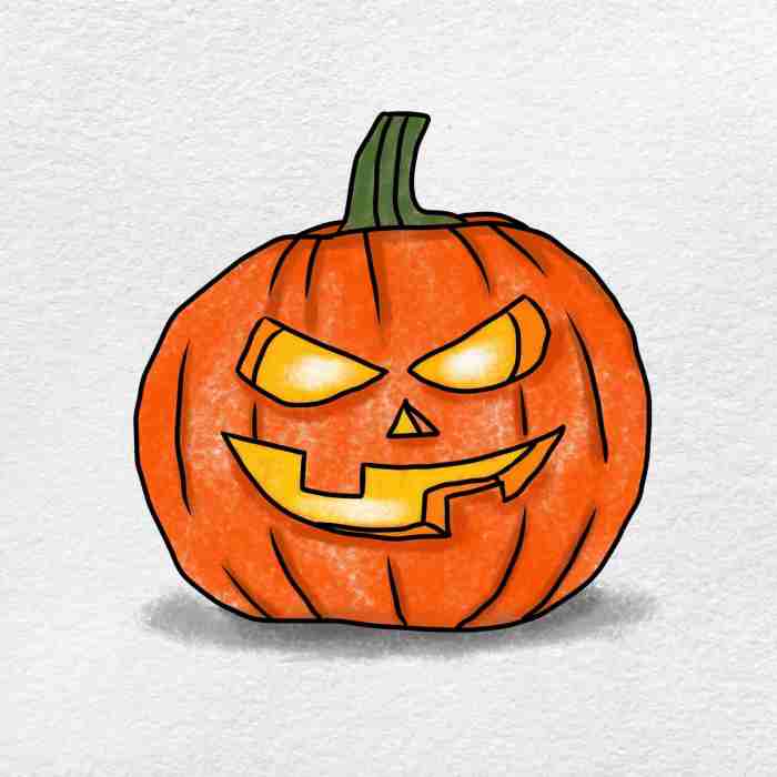 Cool drawing for pumkins easy