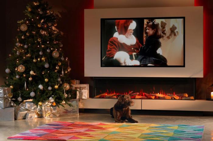 Fireplace christmas decor ideas