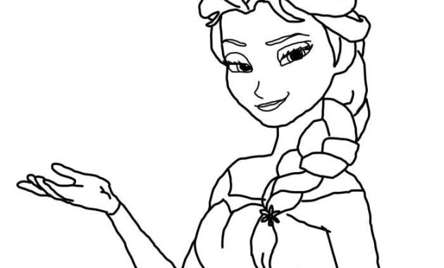 Easy drawing of elsa