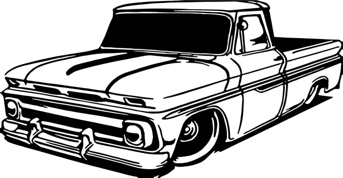 Chevy truck easy drawing