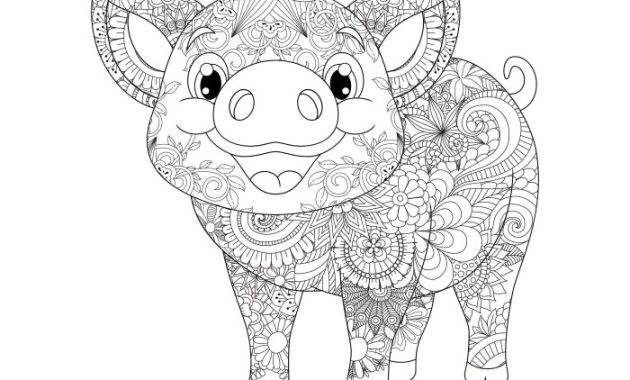 Free animal mandala coloring pdf