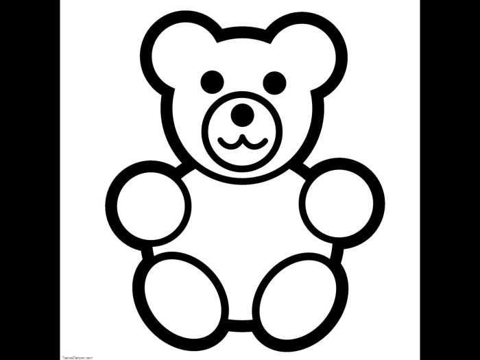 Teddy bear drawing easy