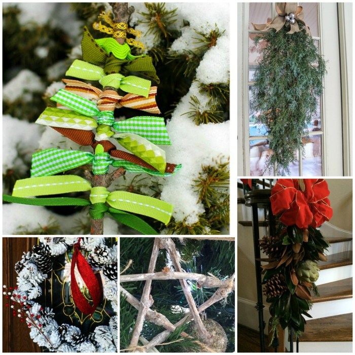 Rustic christmas tree decor