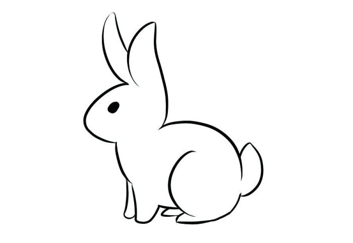 Drawing an easy bunny