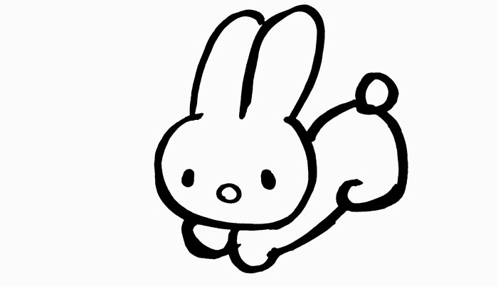 Drawing an easy bunny