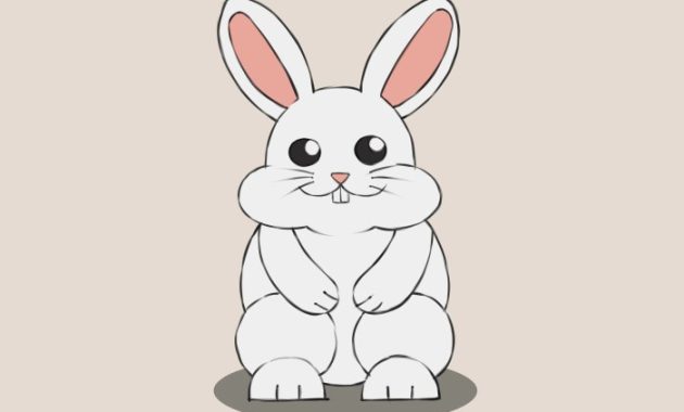 Drawing an easy bunny