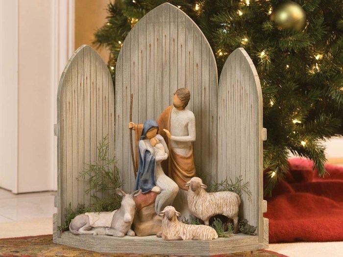 Christmas decor nativity scene