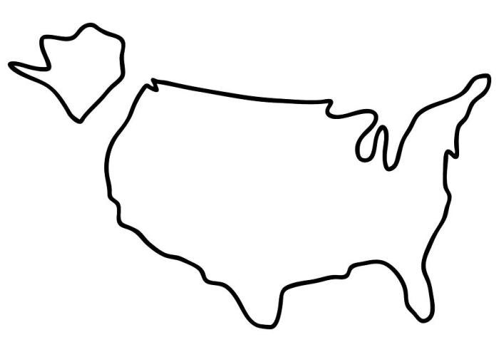 Easy drawing of the usa