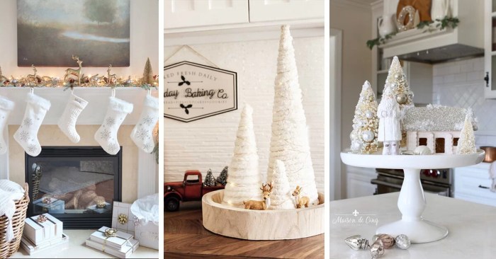 White christmas decor ideas